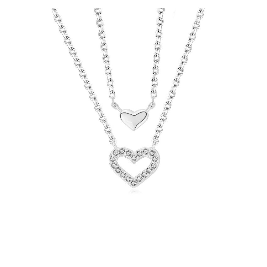 925 Silver Rhodium Plating Zircon Minimalist Pendants 2.57g