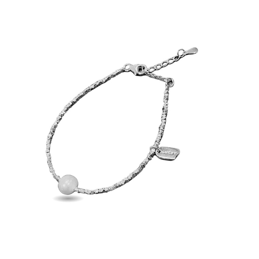 925 Silver Rhodium Plating Pearl Beads Bracelets