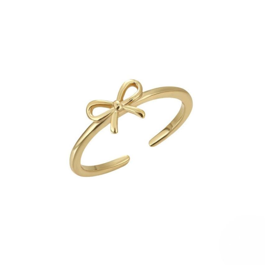 925 Silver New Gold Plating Toe Ring Rings 0.7g