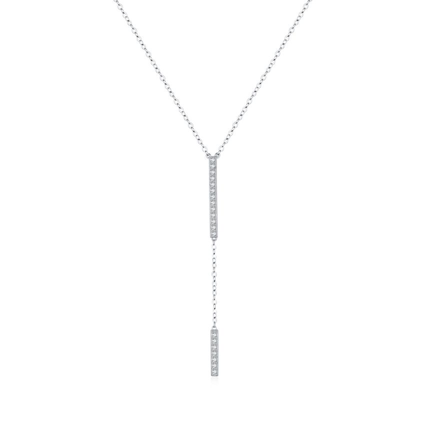 925 Silver Rhodium Plating GRA Moissanite-Diamond certificate Minimalist Pendants 2.90g