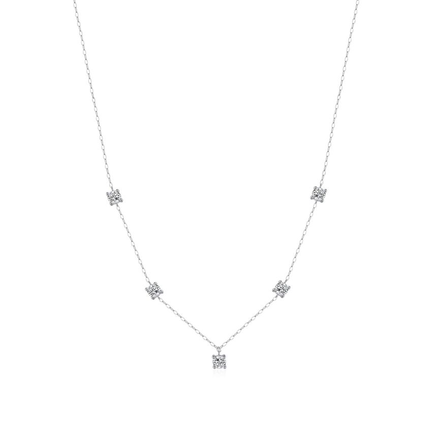 925 Silver Rhodium Plating GRA Moissanite-Diamond certificate Minimalist Pendants 3.06g