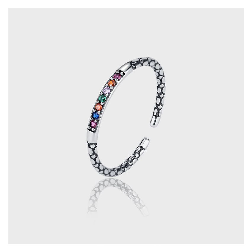 925 Silver Antique silver Zircon Balinese Rings