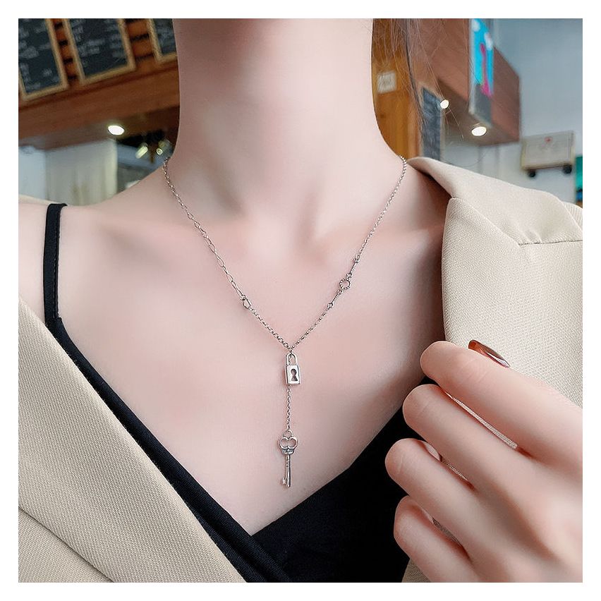 925 Silver Antique silver Long Pendants