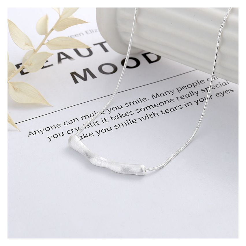 Brushed silver 925 Silver Smooth Pendants 