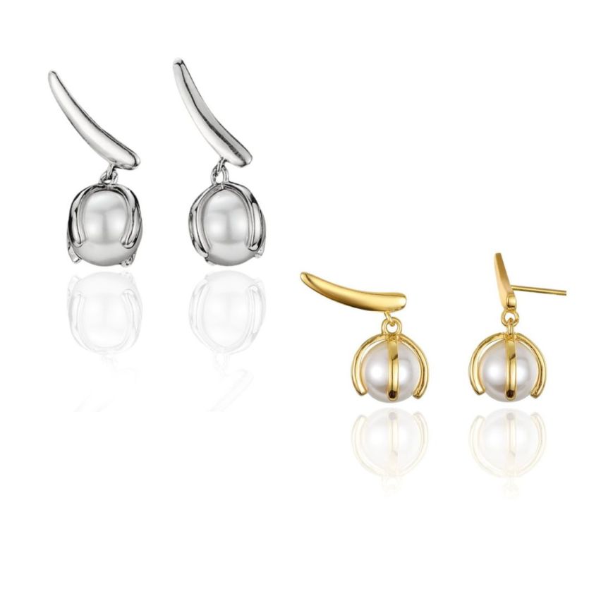 925 Silver Pearls Earrings