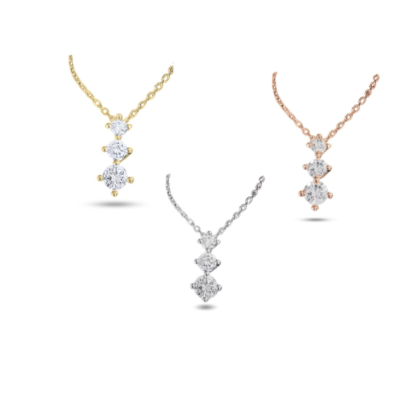 925 Silver Zircon Pendants 1.75g 450x1mm