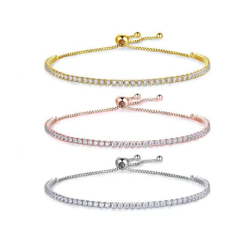 925 Silver Zircon Tennis Bracelets