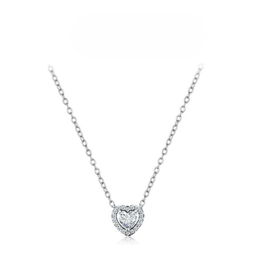 925 Silver Rhodium Plating Zircon Minimalist Pendants 2g