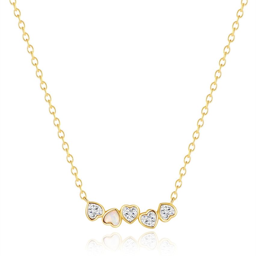 3 galvanization layers Zircon Minimalist Pendants 