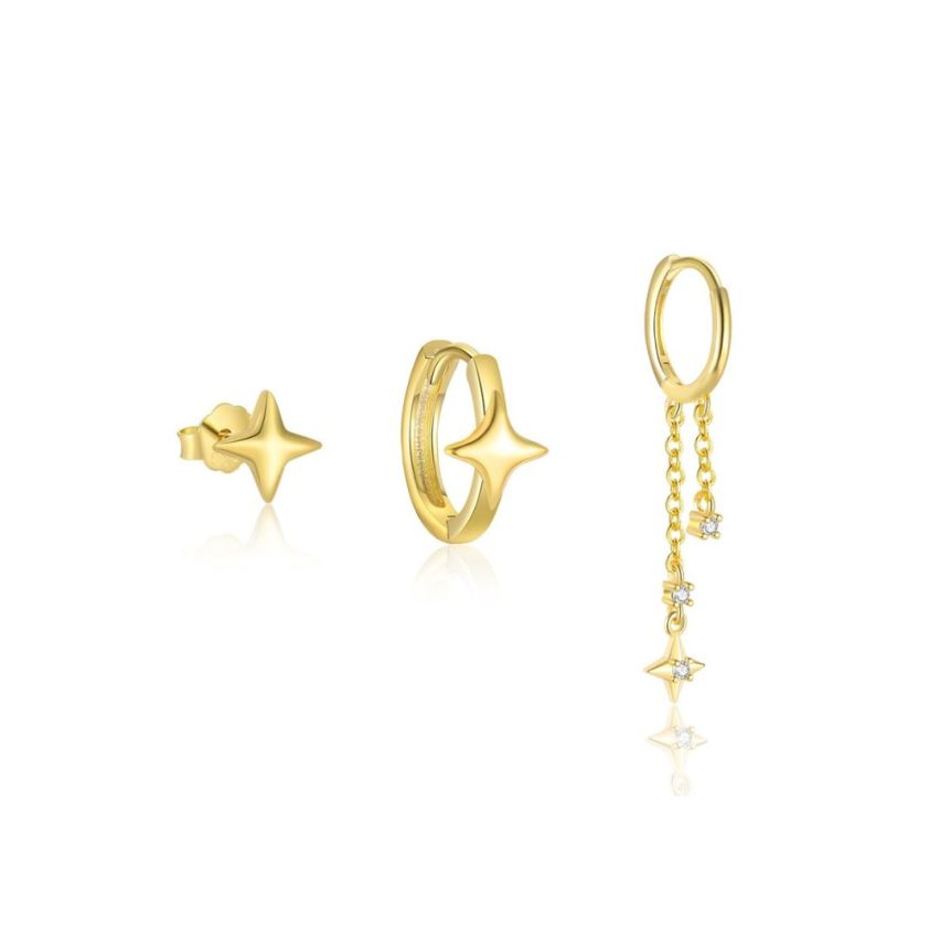 925 Silver 3 galvanization layers Minimalist Earrings