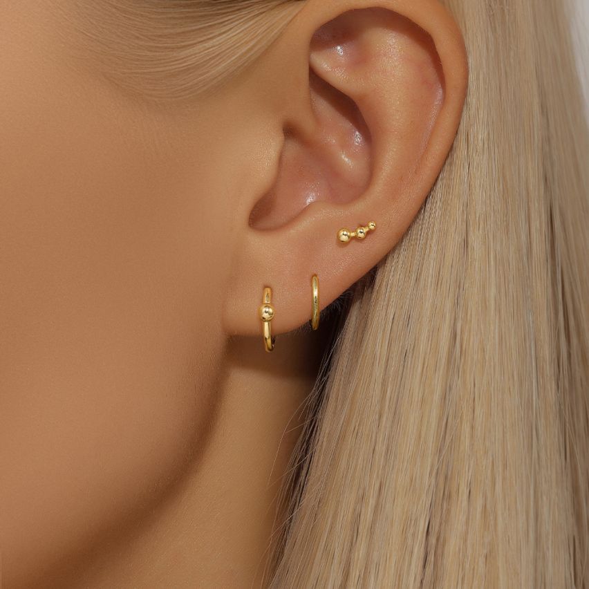 Gold Plating Sets Earrings 