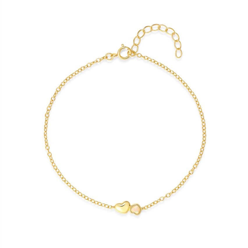 ESSENTIAL 3 galvanization layers 925 Silver Zircon Minimalist Bracelets 