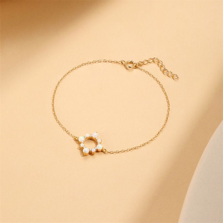 925 Silver 3 galvanization layers Opal Minimalist Bracelets 1.28g 200x13mm