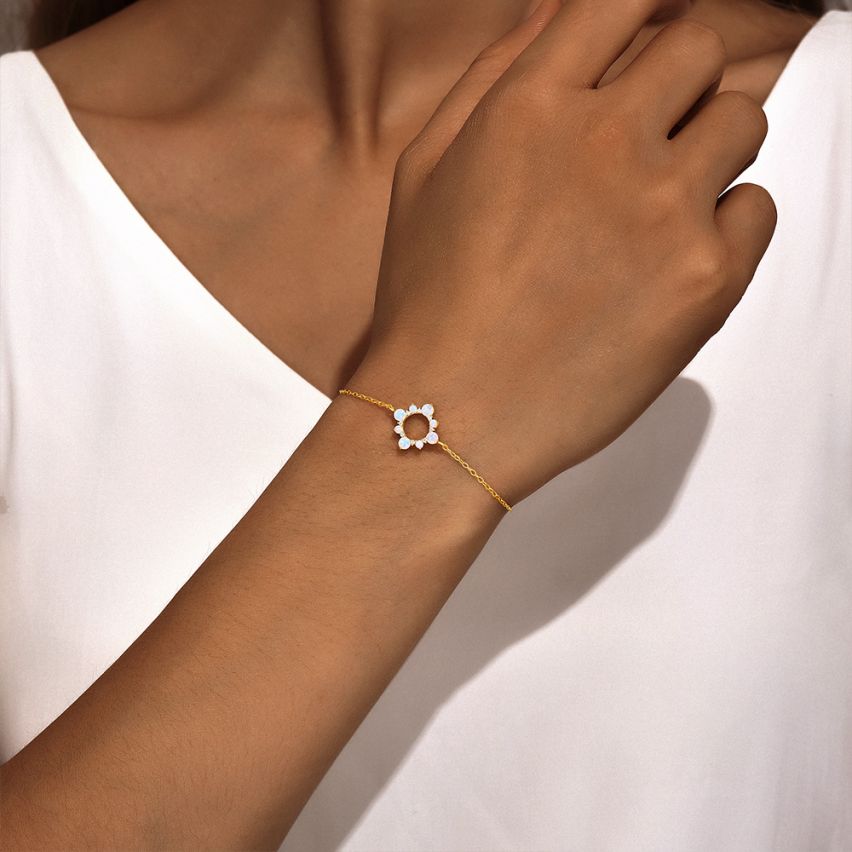 925 Silver 3 galvanization layers Opal Minimalist Bracelets