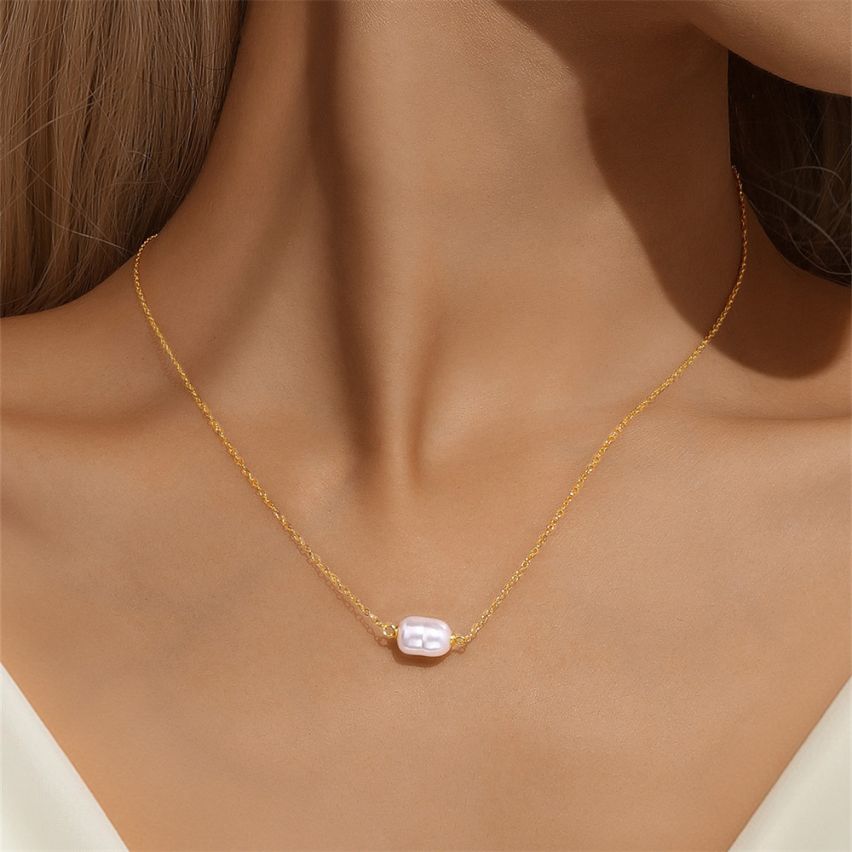 ESSENTIAL 3 galvanization layers 925 Silver Pearl Minimalist Pendants 