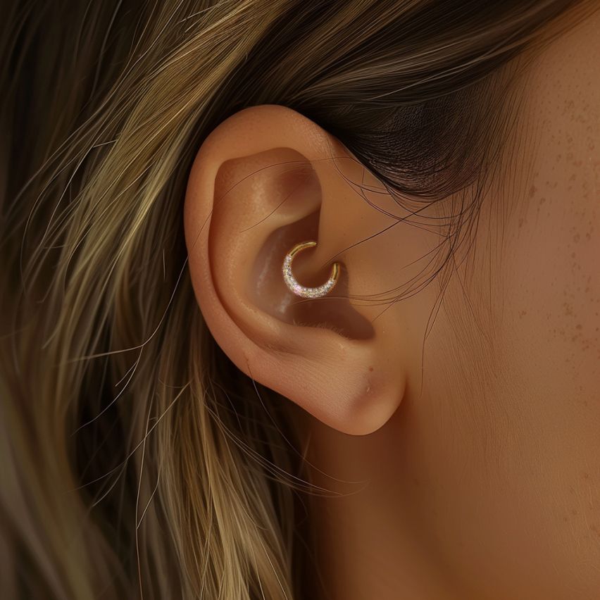 ESSENTIAL 3 galvanization layers 925 Silver Piercing Earrings 