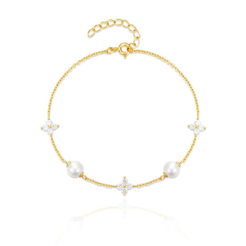 925 Silver 3 galvanization layers Zircon Minimalist Bracelets