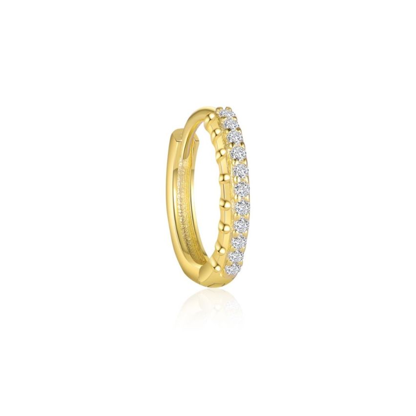 925 Silver 3 galvanization layers Zircon Minimalist Earrings 0.65g