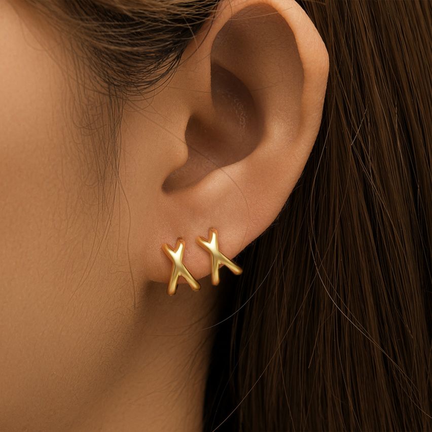 3 galvanization layers Zircon Minimalist Earrings