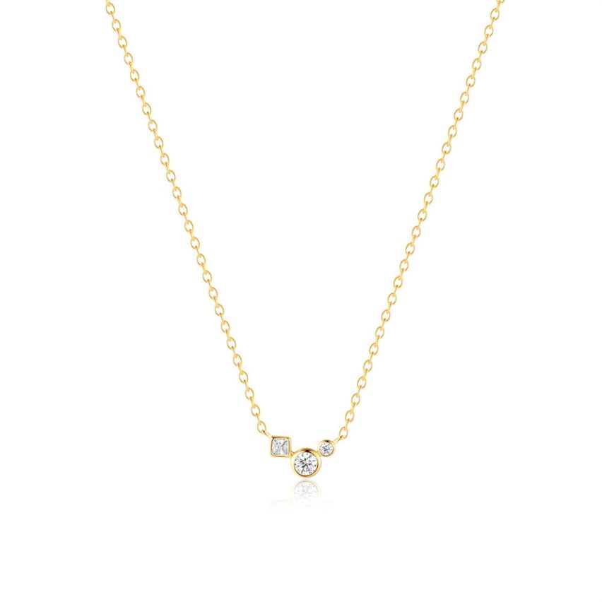 925 Silver 3 galvanization layers Zircon Minimalist Pendants 1.29g 450x8.4mm