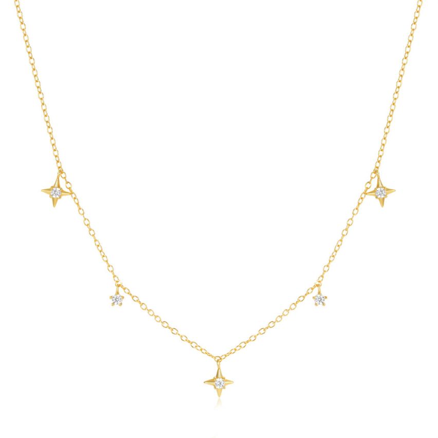 925 Silver 3 galvanization layers Zircon Minimalist Pendants 1.6g