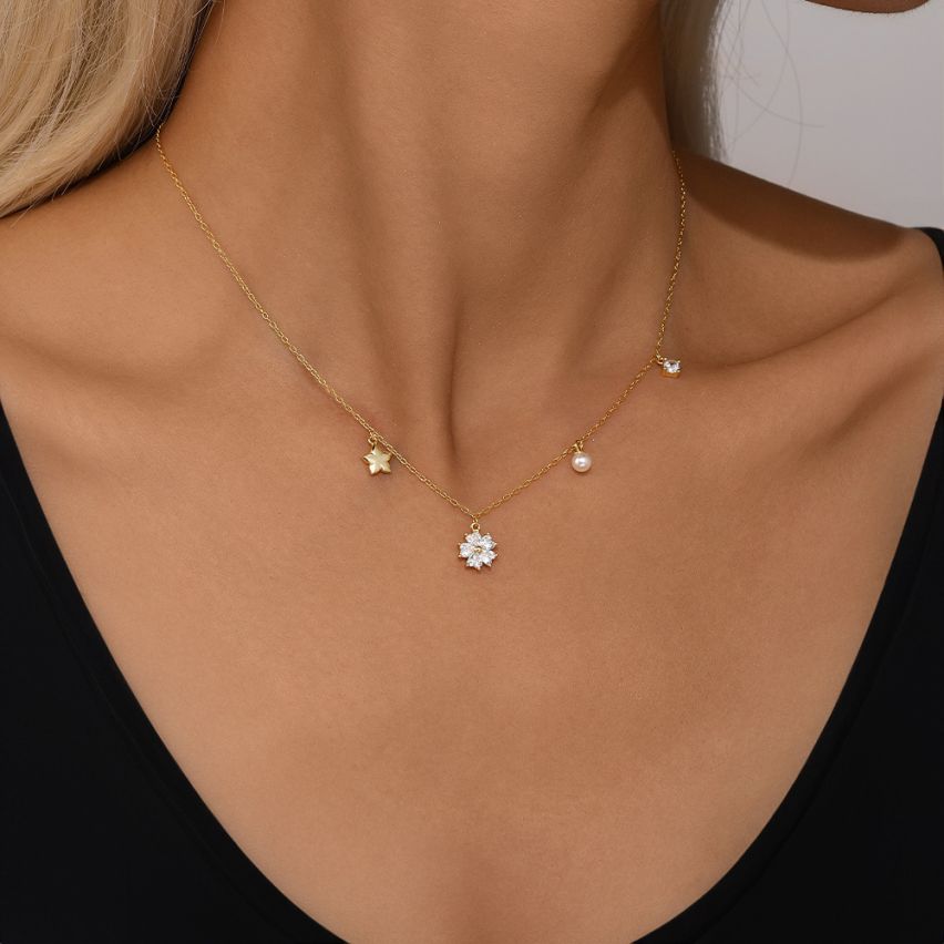 925 Silver 3 galvanization layers Zircon Minimalist Pendants 2.22g