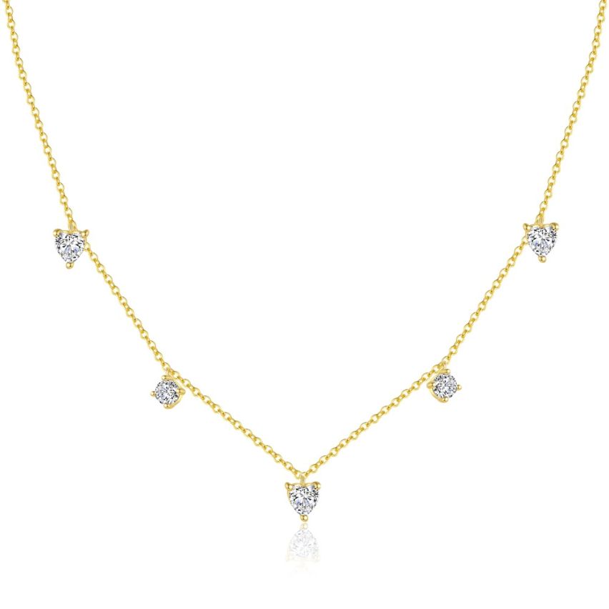 925 Silver 3 galvanization layers Zircon Minimalist Pendants