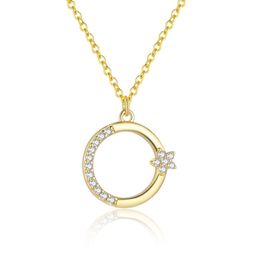 925 Silver 3 galvanization layers Zircon Minimalist Pendants