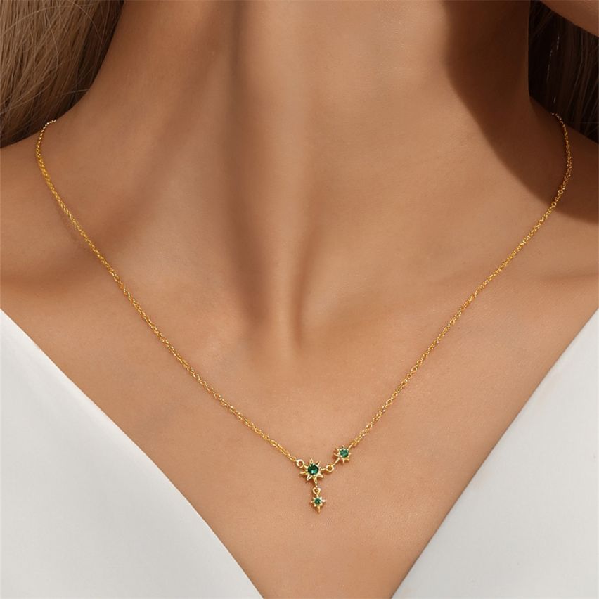 ESSENTIAL 3 galvanization layers 925 Silver Zircon Minimalist Pendants 