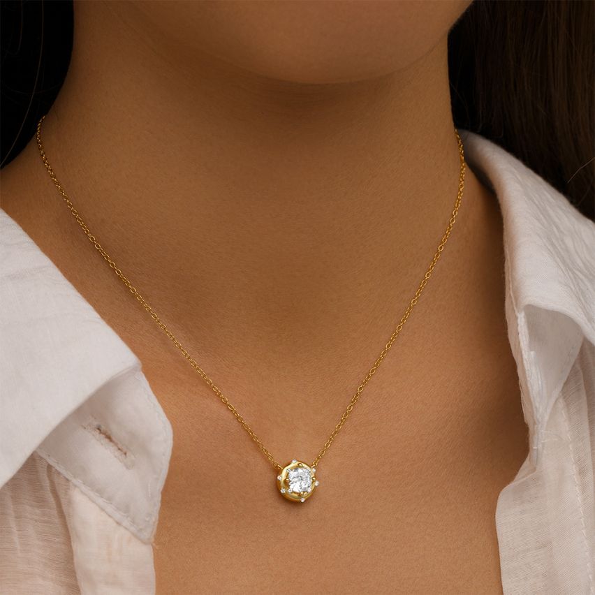 ESSENTIAL 3 galvanization layers 925 Silver Zircon Minimalist Pendants 