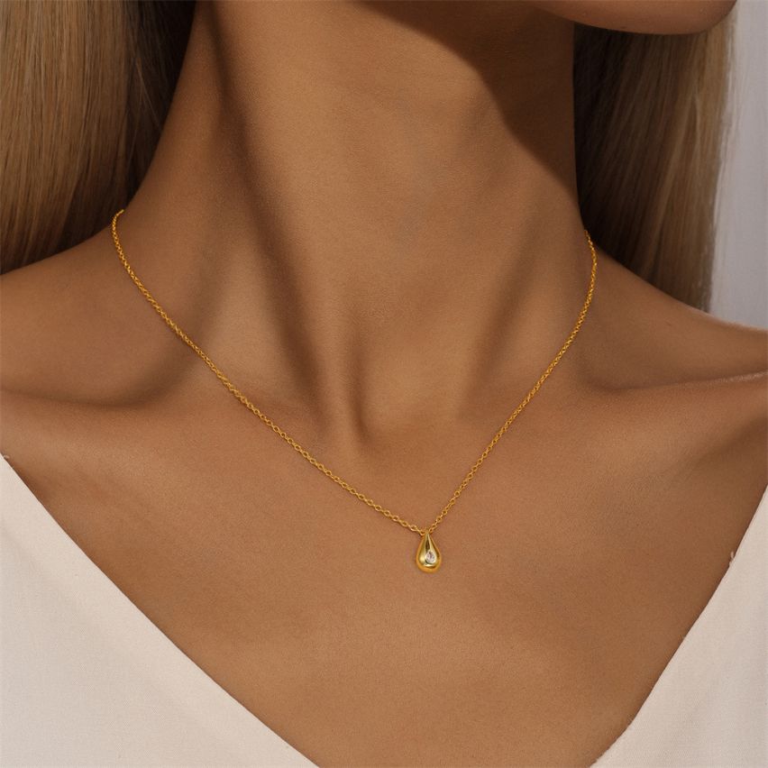 ESSENTIAL 3 galvanization layers 925 Silver Zircon Minimalist Pendants 