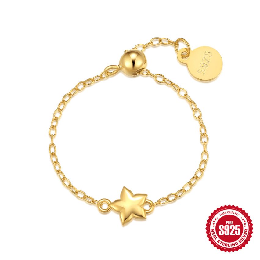 925 Silver 3 galvanization layers Zircon Minimalist Rings 0.7g 60x5mm