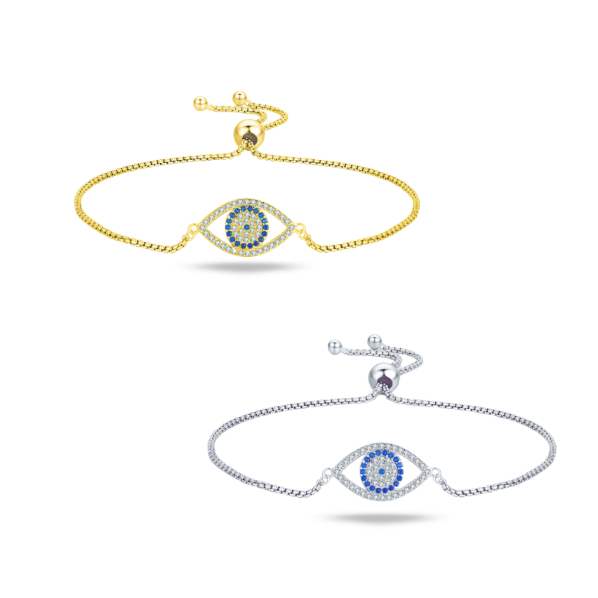 925 Silver Blue marine Zircon Minimalist Bracelets 3.5g