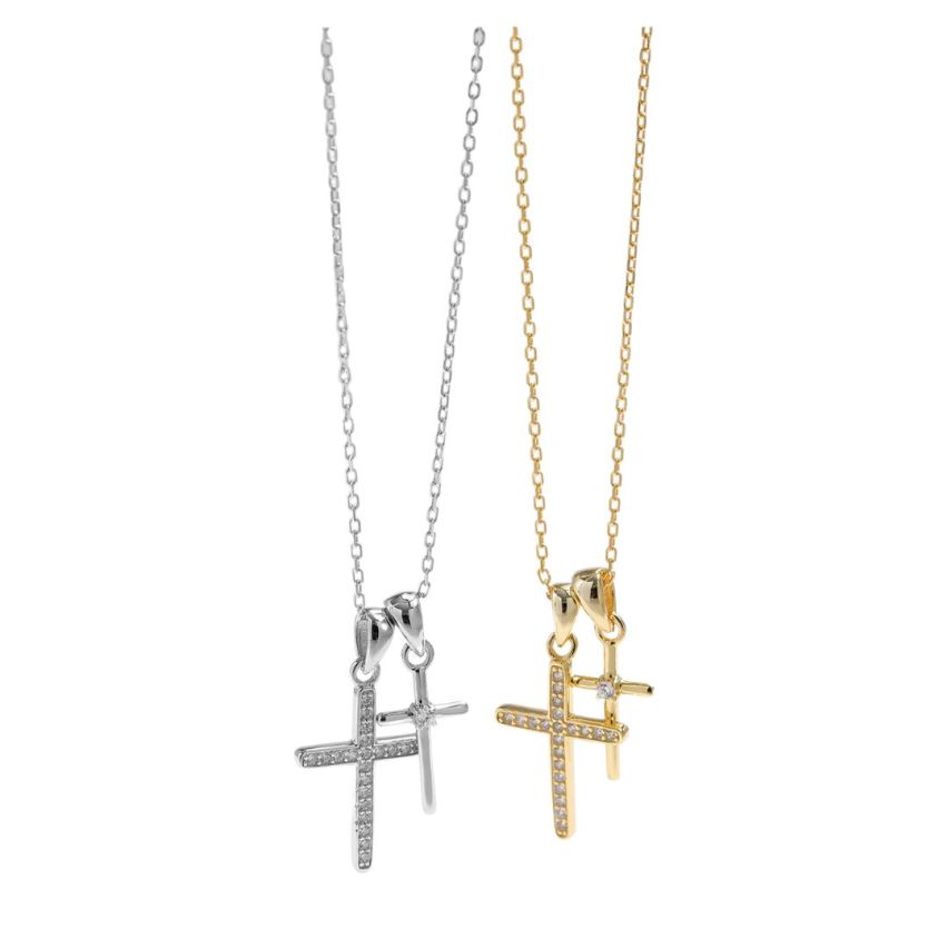 GRA Moissanite-Diamond  certificate Cross Pendants 