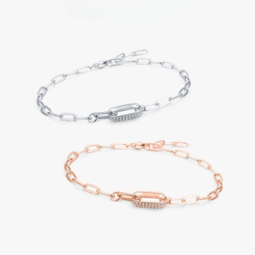 925 Silver GRA Moissanite-Diamond certificate Minimalist Bracelets 2.93g