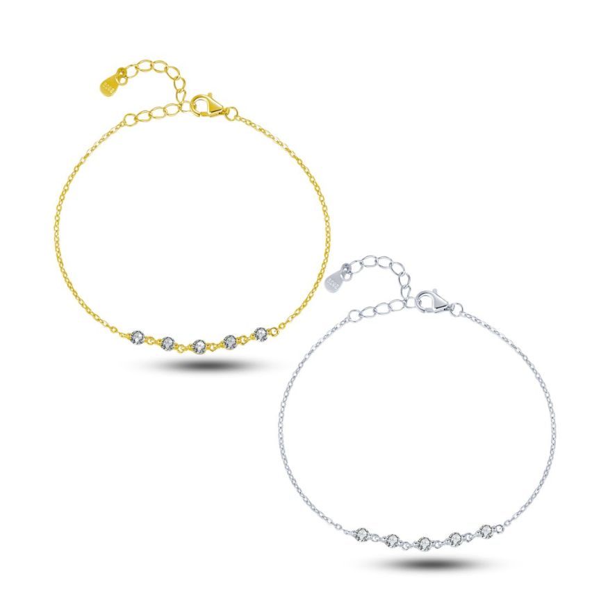 925 Silver GRA Moissanite-Diamond certificate Minimalist Bracelets