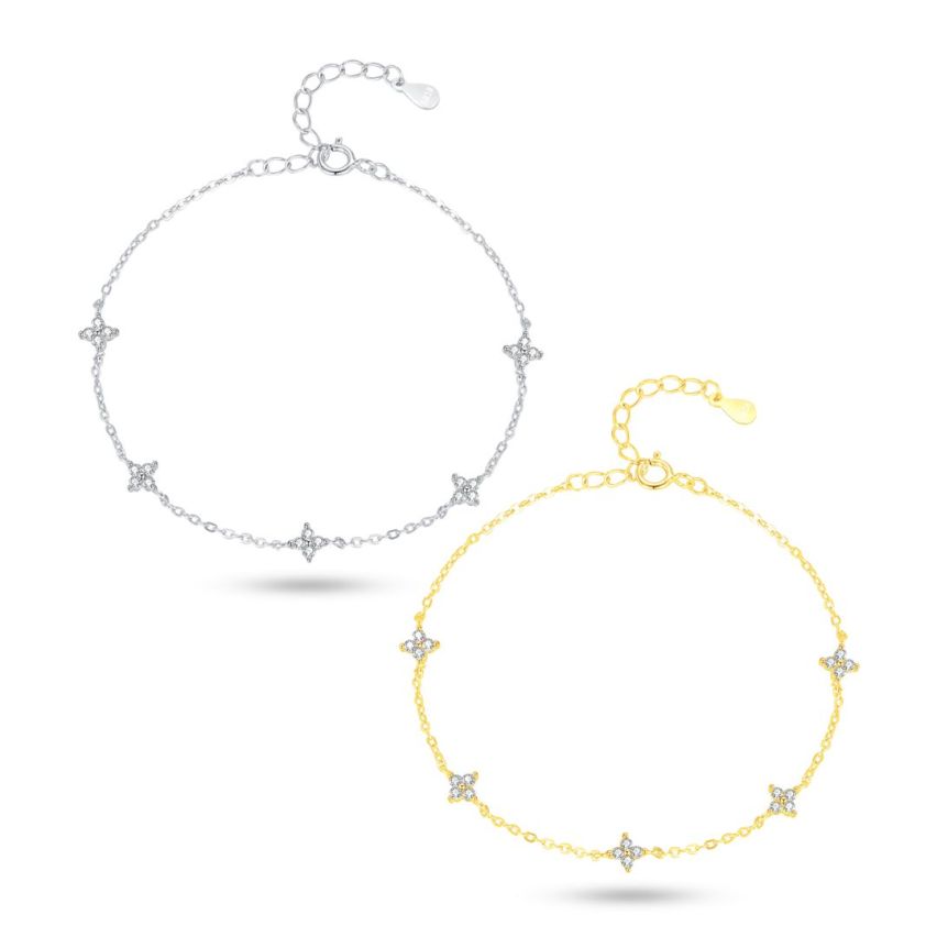 925 Silver GRA Moissanite-Diamond certificate Minimalist Bracelets