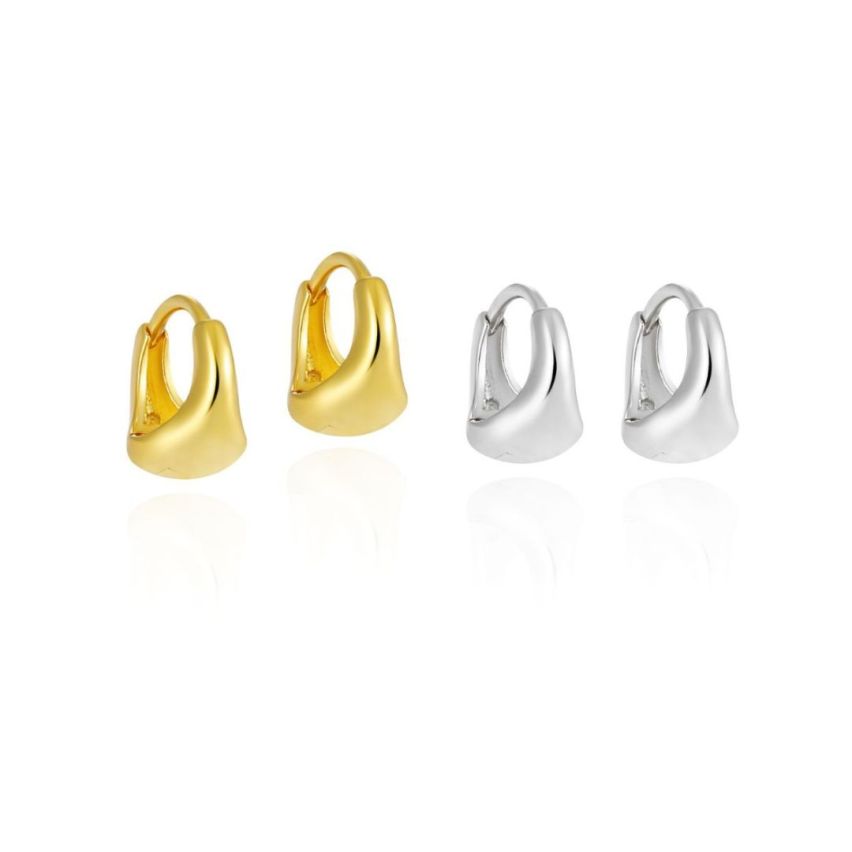 ESSENTIAL 925 Silver Hoop Earrings 