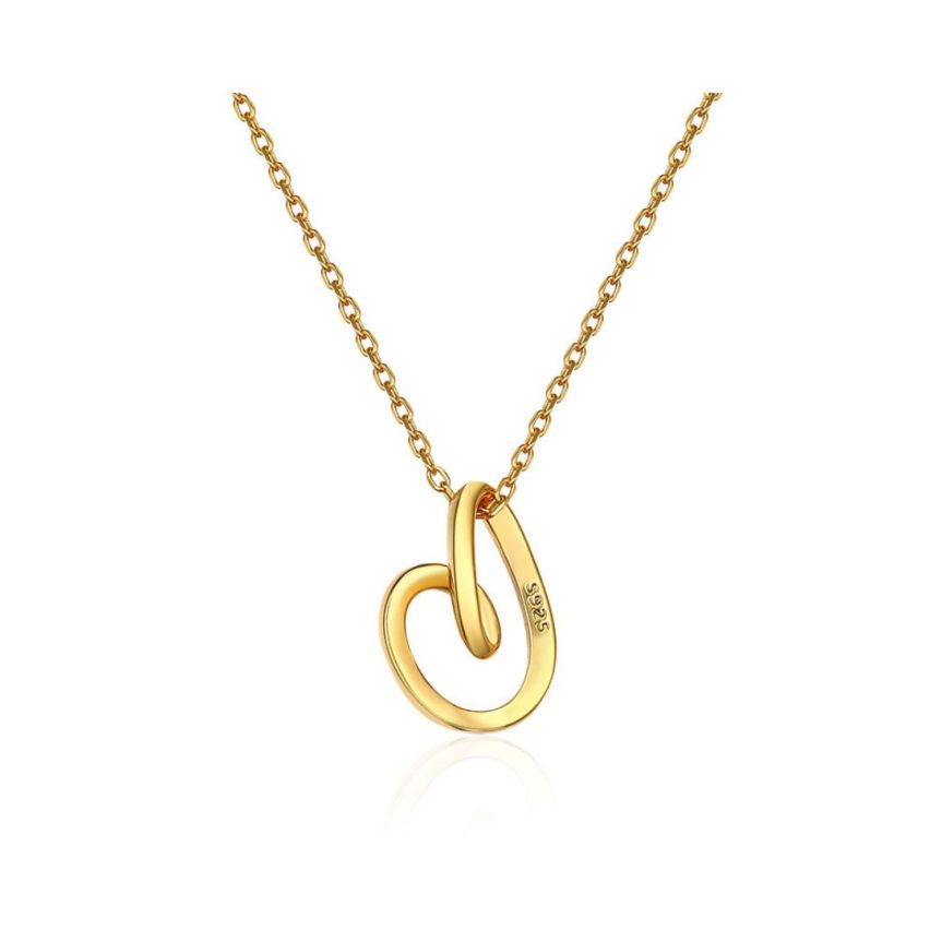 925 Silver 18K gold plating In love Pendants 2g