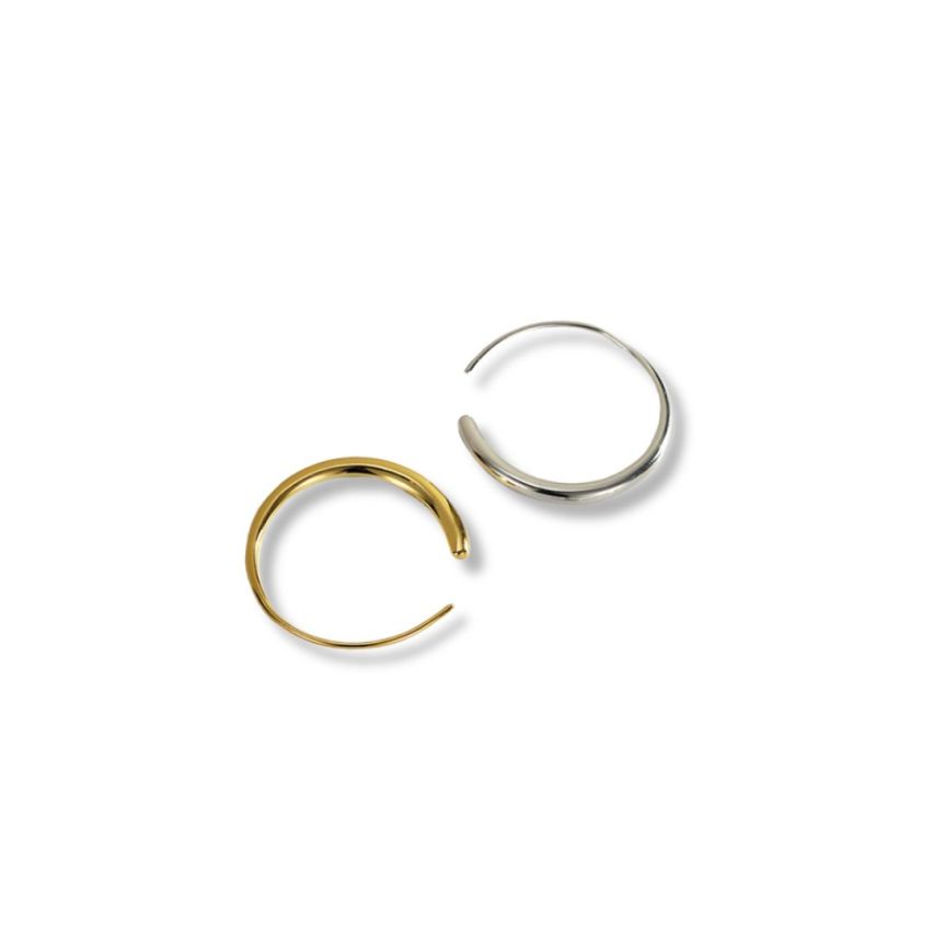 925 Silver Smooth Earrings