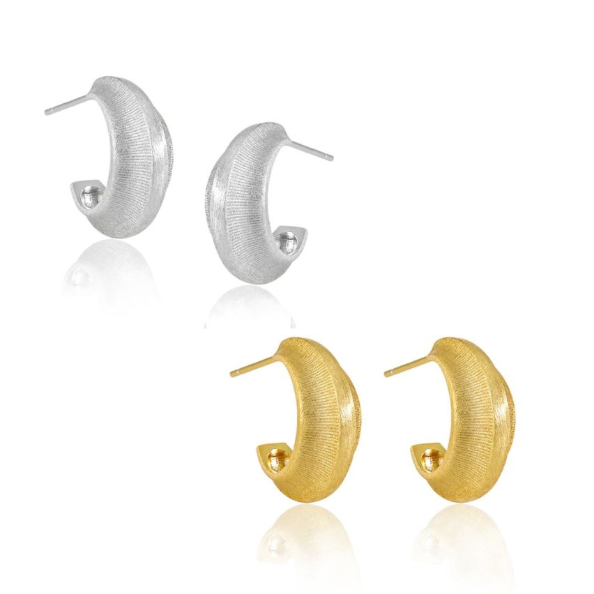 925 Silver Texture Earrings