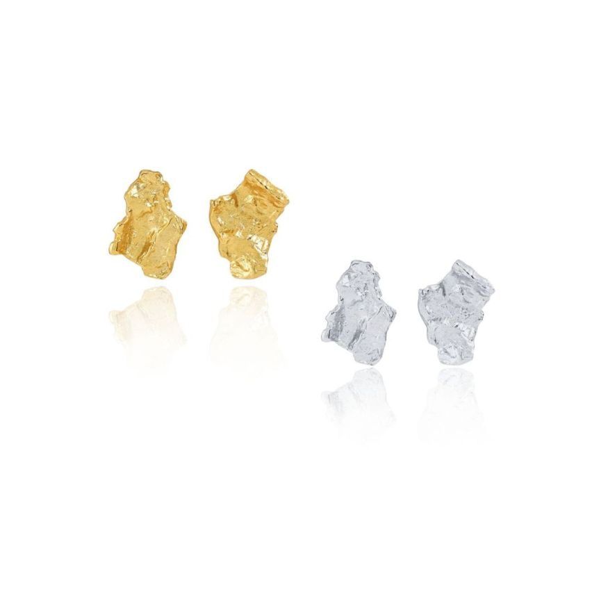 925 Silver Texture Earrings