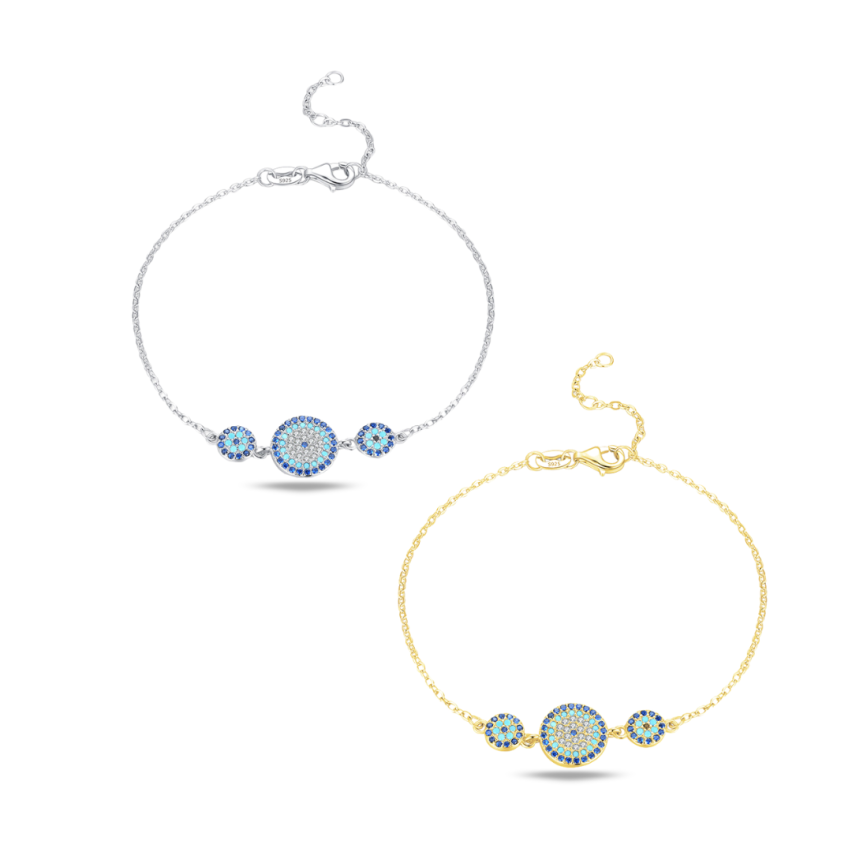 925 Silver Zircon Minimalist Bracelets 2.4g