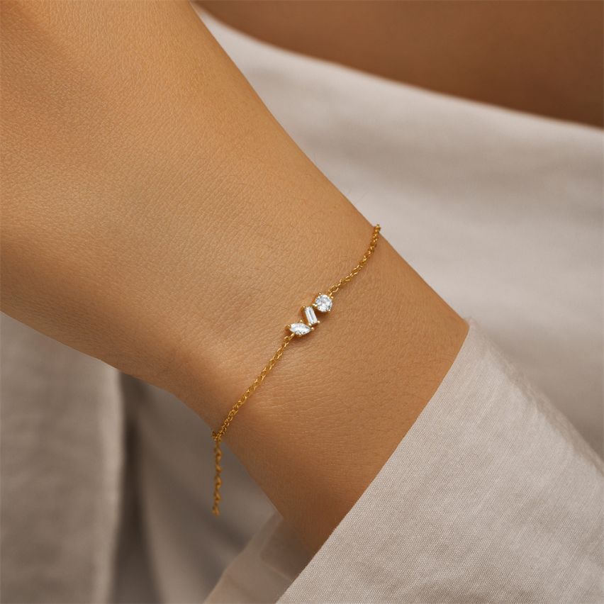 925 Silver Zircon Minimalist Bracelets