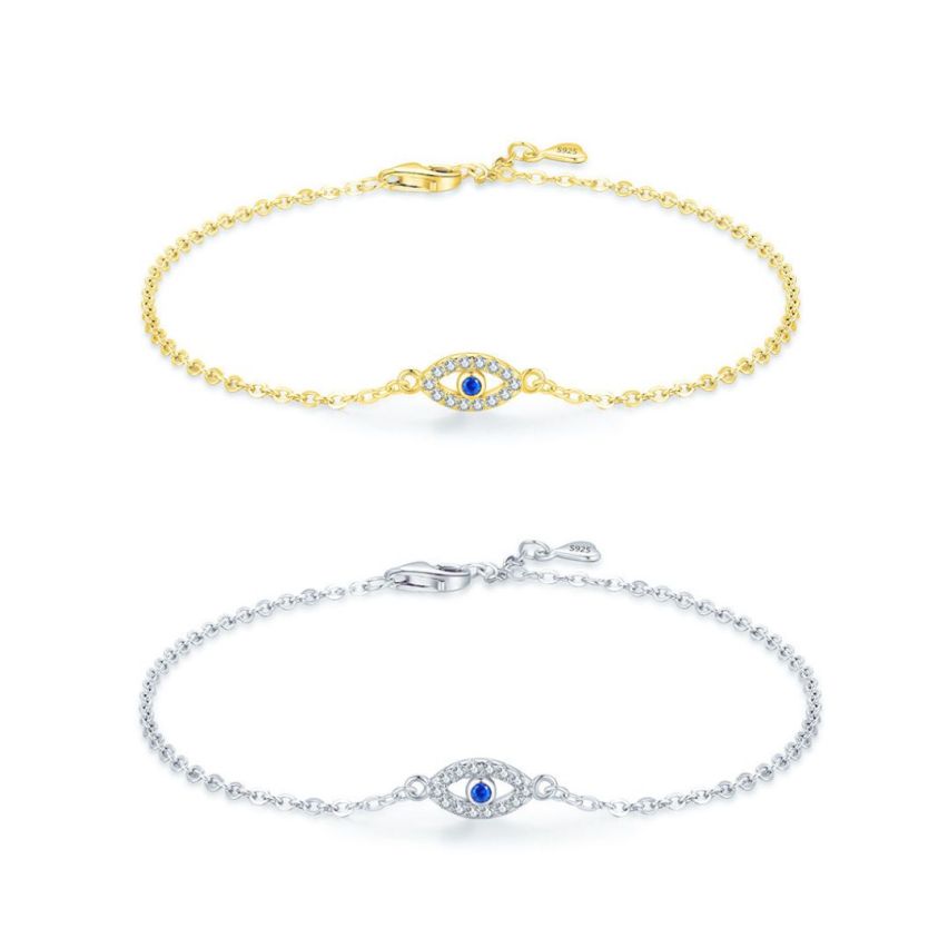 925 Silver Zircon Minimalist Bracelets 1.2g