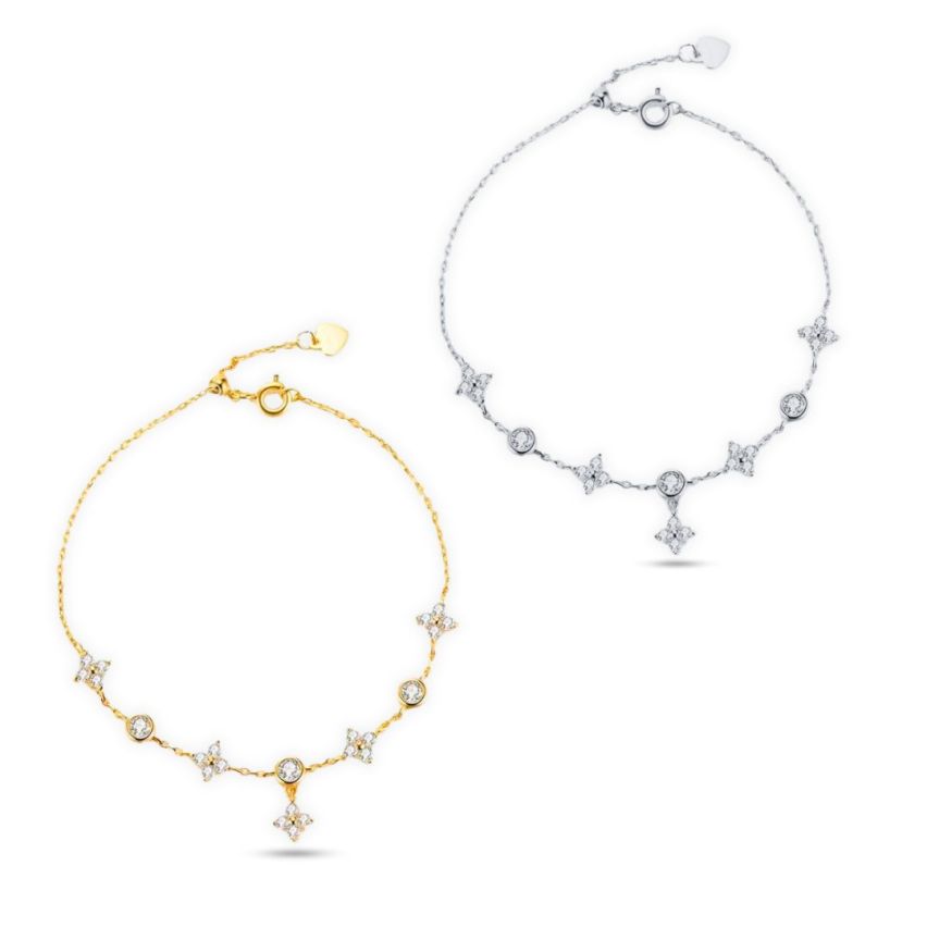 925 Silver Zircon Minimalist Bracelets