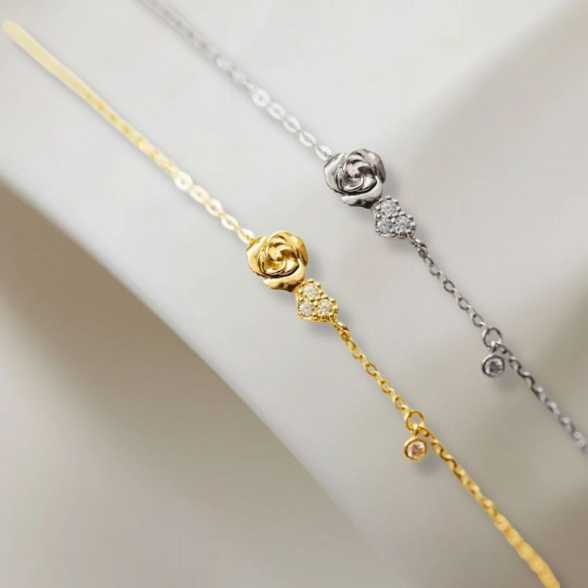 925 Silver Zircon Minimalist Bracelets