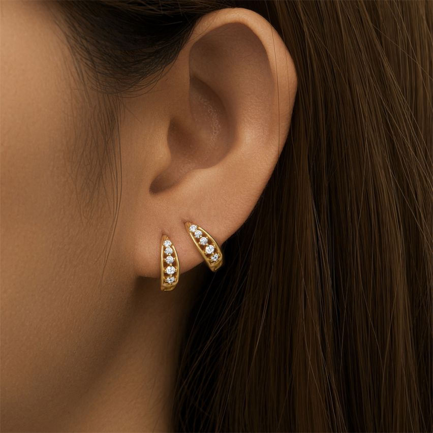 Zircon Minimalist Earrings