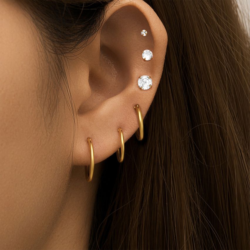 925 Silver Zircon Sets Earrings