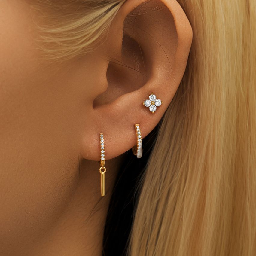 925 Silver Zircon Sets Earrings